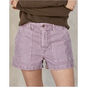 Outerknown Women's Seventyseven Cord Shorts Corduroy Lilac Sands Size 27 NWT